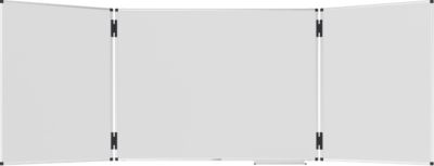Klapptafel Legamaster UNITE PLUS, magnetisch, 5 Schreibflächen, B 1200/2400 x T 13,4 x H 900 mm, emaillierter Keramikstahl, weiß